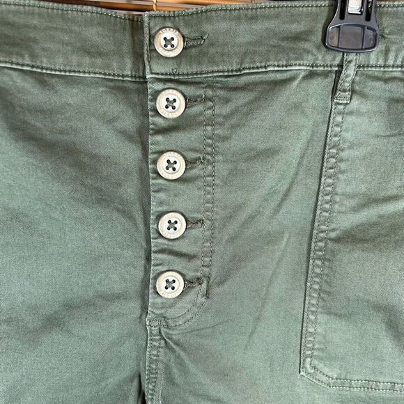 Torrid Shorts Plus Size 26W Olive Green NWT Button Front - Picture 6 of 6